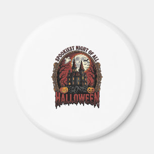 Íman Casa Assombrada Halloween Gravura Vintage Assustad