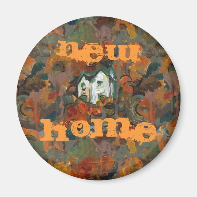 Íman Casa Branca e Árvores do outono (Frente)