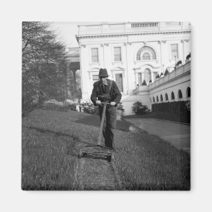 Íman Casa branca, gramado verde, os anos 30