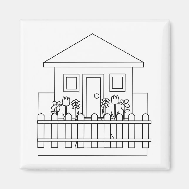 Íman Casa com cerca (Frente)