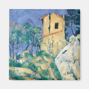 Íman Casa com Paredes Rachadas Paul Cezanne Posta Imp
