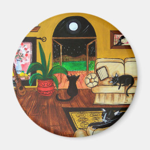 Íman Casa da Lua cheia dos gatos