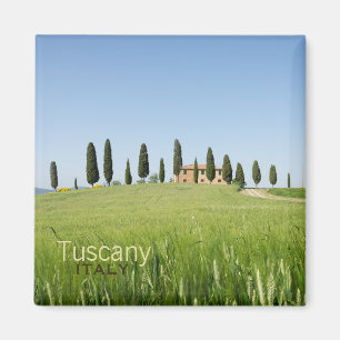 Íman Casa da quinta em Toscânia com o ímã do texto d