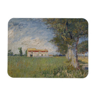 Íman Casa da quinta em um Wheatfield por Vincent van
