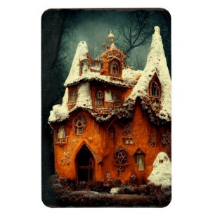 Íman Casa de Biscoito de Gengibre Gótico de Inverno