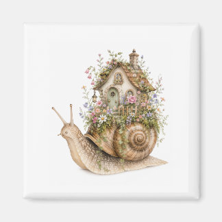 Íman Casa de Caracol Caprichosa Cottagecore