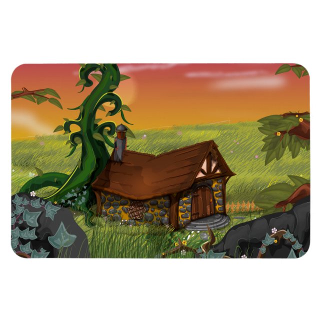 Íman Casa de Contos de Fadas Cartoon (Horizontal)
