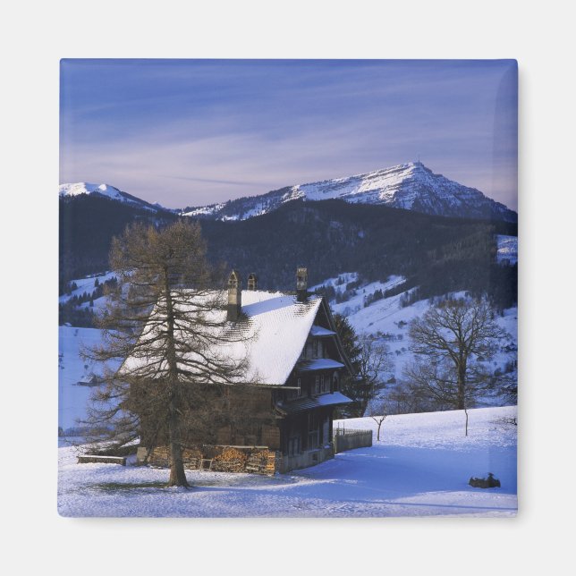 Íman Casa de fazenda e Monte Rigi e Pilatus, (Frente)
