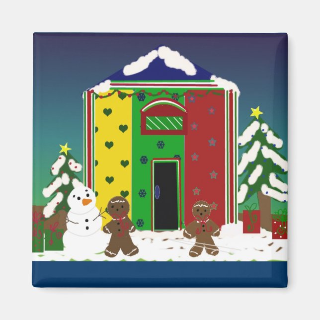 Íman Casa de Férias de Inverno (Frente)