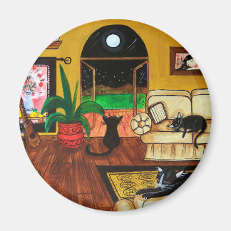 Íman Casa de Gatos Cheia Lua