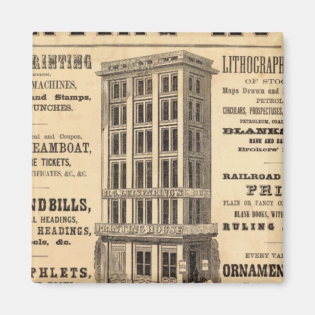 Íman Casa de Impressão de Leisenring (Frente)