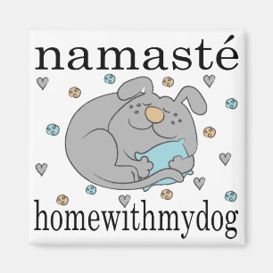 Íman Casa de Namaste do Magnet Square com o meu cão