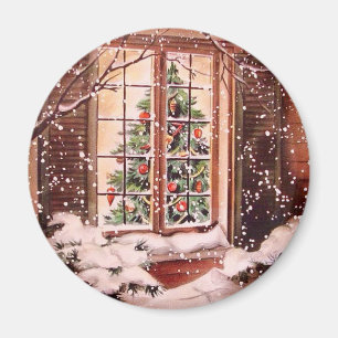 Íman Casa de Natal Vintage Merry