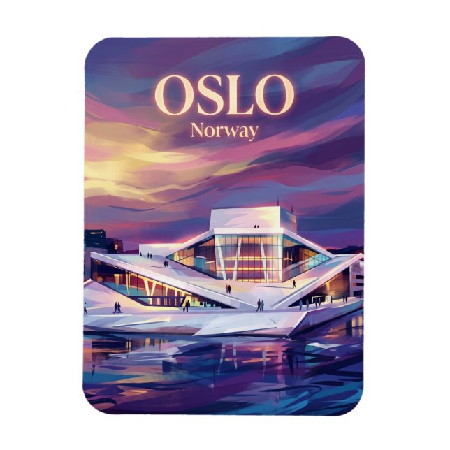 Íman Casa de Ópera de Oslo Noruega (Vertical)