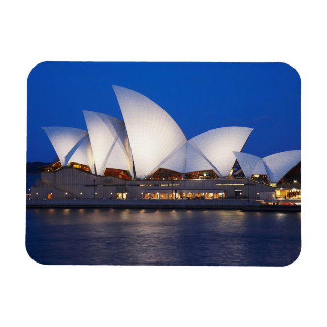 Íman Casa de Ópera de Sydney à Noite, Sydney, Nova Gale (Horizontal)