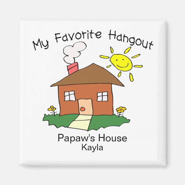 Íman Casa de Papaw de Passagem Favorita (Frente)