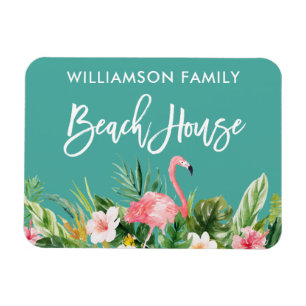 Íman Casa de Praia da Família Floral Tropical de Bruss