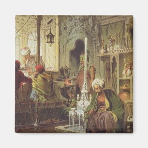 Íman Casa do café do otomano, 1862 (litho da cor)