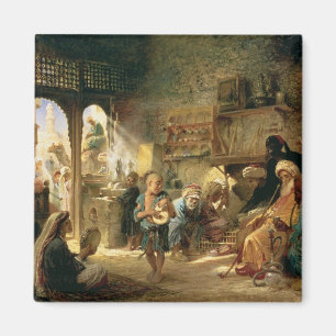 Íman Casa do café no Cairo, 1870s