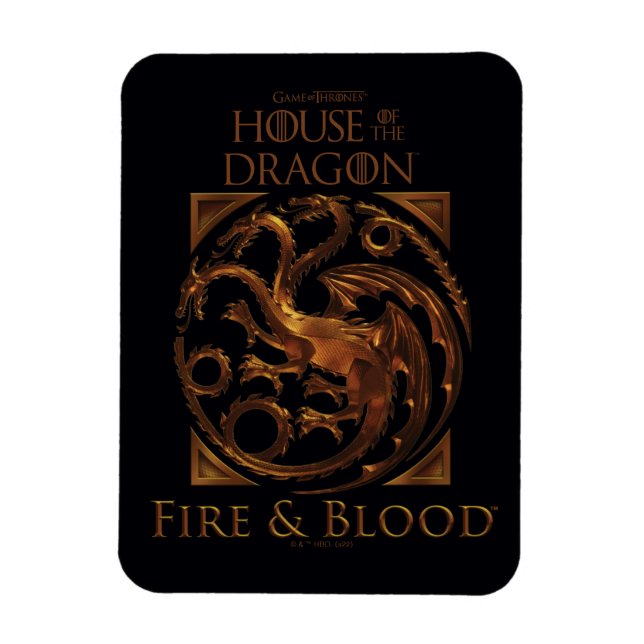 Íman CASA DO DRAGÃO | House Targaryen Sigil (Vertical)