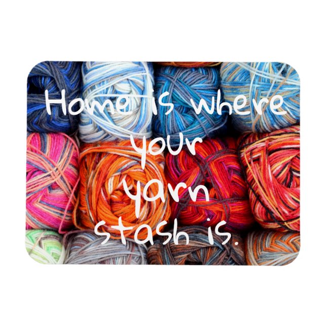 Íman Casa é onde está o seu estoque de fios (Horizontal)