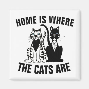 ÍMAN CASA É ONDE ESTÃO OS GATOS, IMÃS DE GELADEIRA DE G