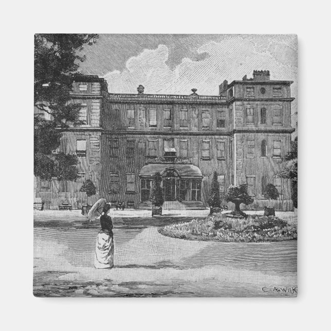 Íman Casa Marlborough, do jardim, 1863 (Frente)