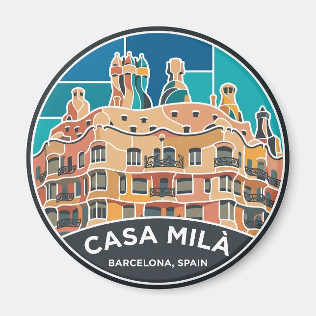 Íman Casa Milà Espanha (Frente)