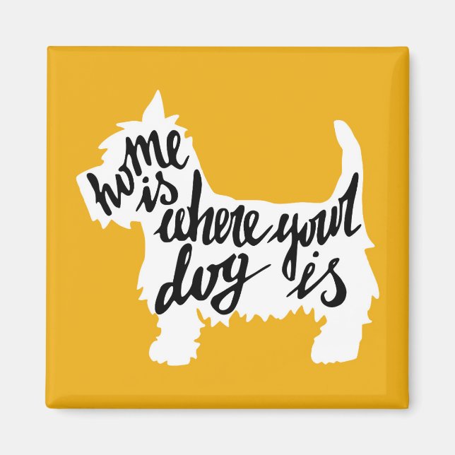 Íman Casa Onde Está O Seu Cão (Frente)