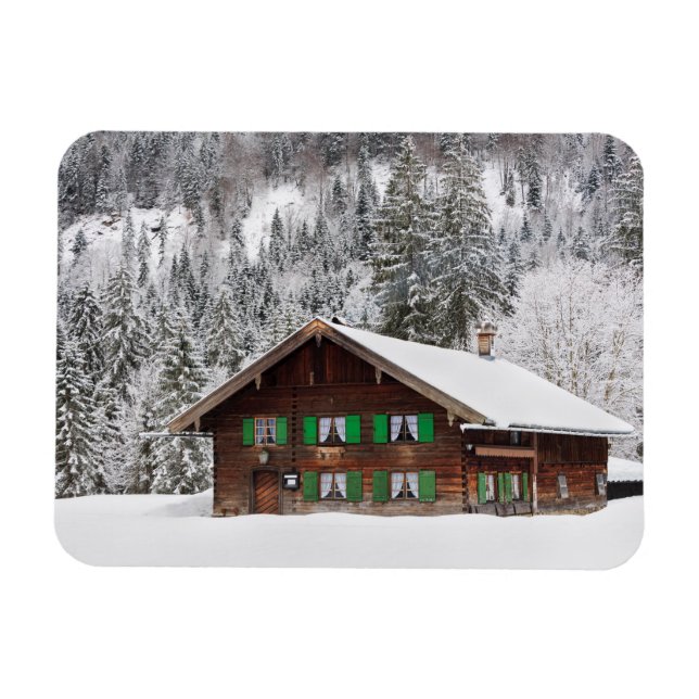 Íman Casa tradicional no ímã retangular da Baviera (Horizontal)