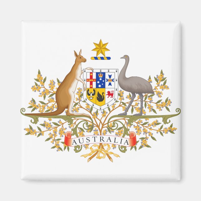 Íman casaco de armas austrália (Frente)