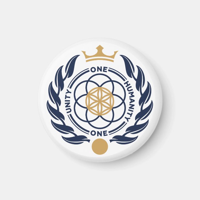 Íman Casaco de Armas da Asgardia - Mídia Redonda (Frente)