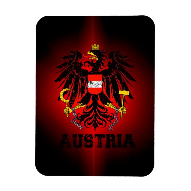 Íman Casaco de armas da Áustria (Vertical)