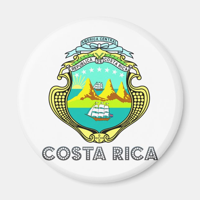 Íman Casaco de Armas da Costa Rica (Frente)