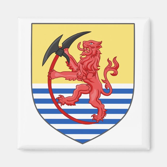 Íman Casaco de Armas da Islândia 1262 AD Magnet (Frente)