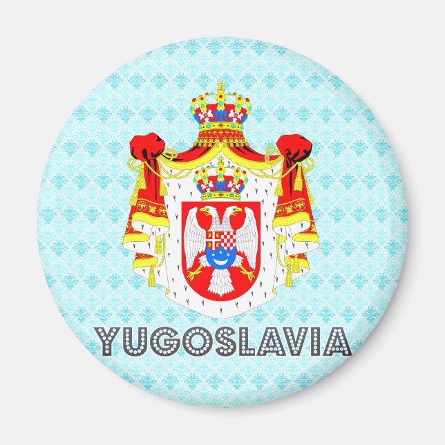 Íman Casaco de armas da Jugoslávia (Frente)