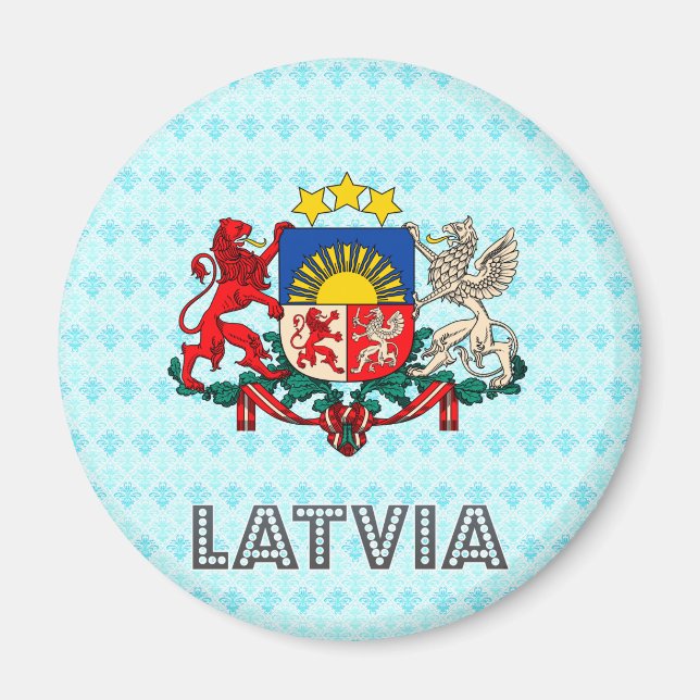 Íman Casaco de armas da Letónia (Frente)