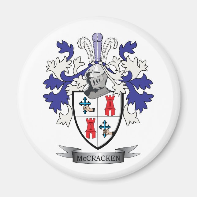 Íman Casaco de armas da McCracken Family Crest (Frente)