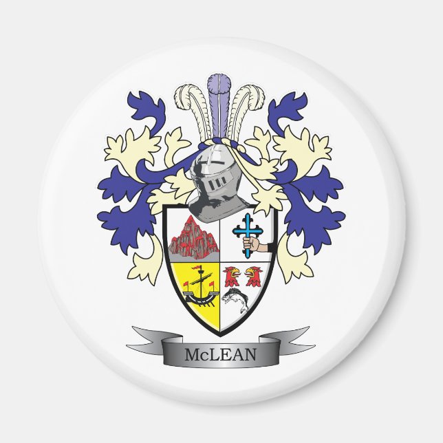 Íman Casaco de armas da McLean Family Crest (Frente)