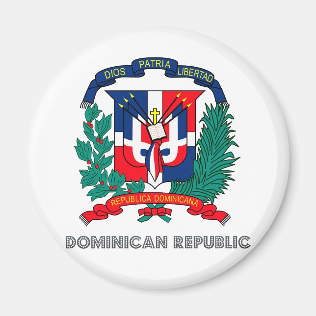 Íman Casaco de armas da República Dominicana (Frente)