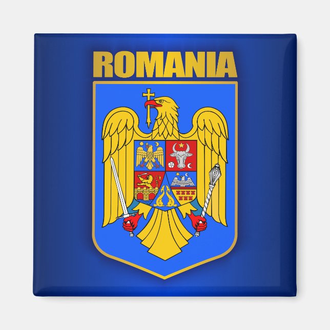 Íman Casaco de armas da Romênia (Frente)