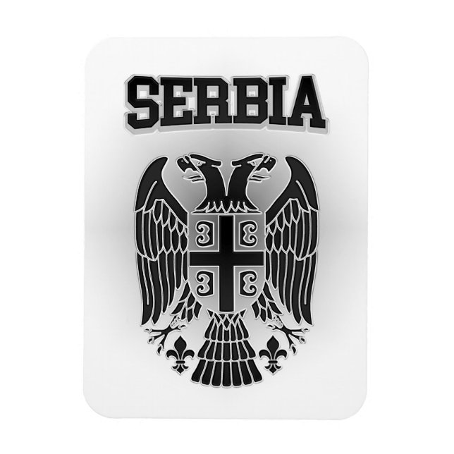 Íman Casaco de armas da Sérvia (Vertical)