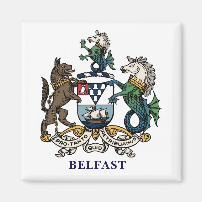 Íman Casaco de Armas de Belfast (Frente)