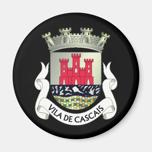 Íman Casaco de Armas de Cascais, Portugal Magnet (Frente)