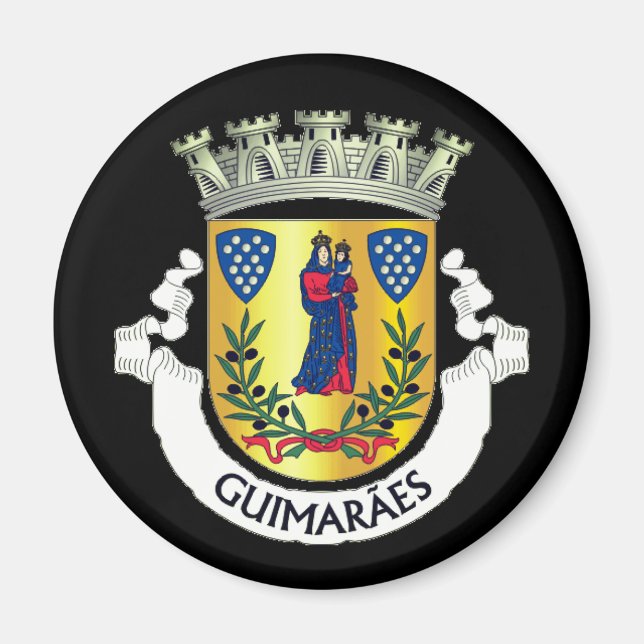 Íman Casaco de Armas de Guimarães, Portugal Magnet (Frente)
