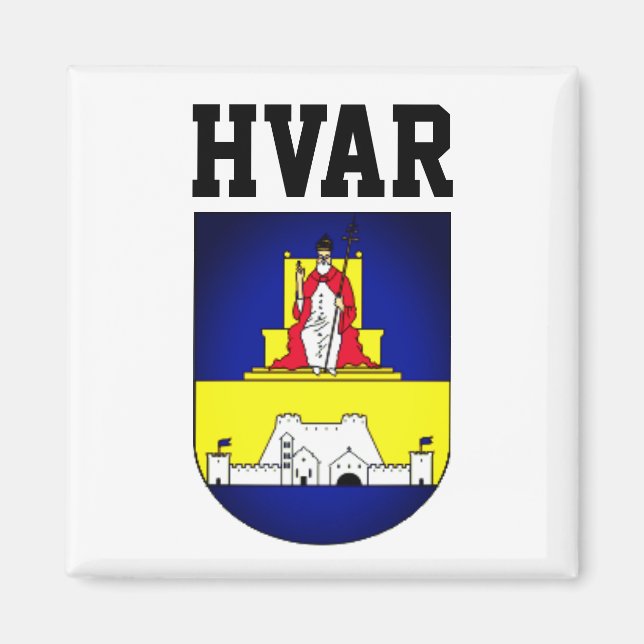 Íman Casaco de armas de Hvar - Croácia (Frente)