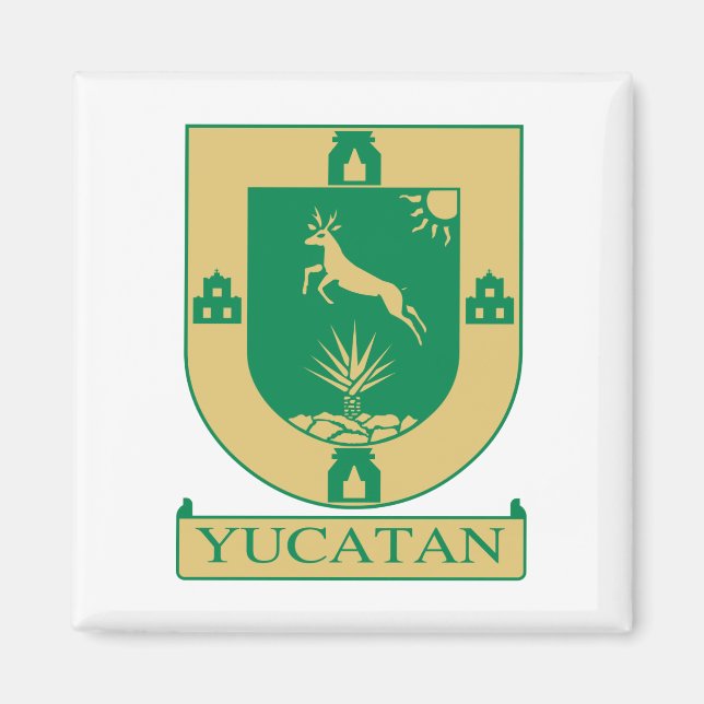 Íman Casaco de Armas de Iucatão - México (Frente)