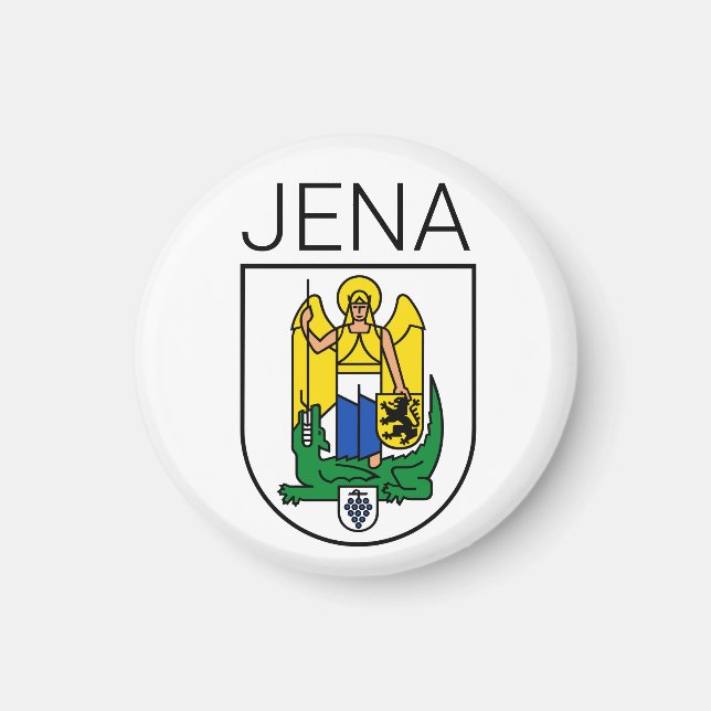 Íman Casaco de Armas de Jena - Thüringen, ALEMANHA (Frente)