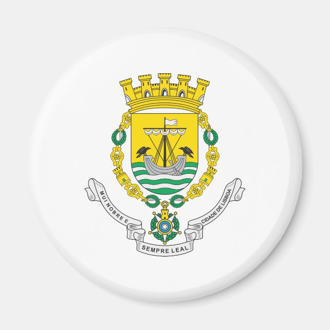 Íman Casaco De Armas De Lisboa (Frente)