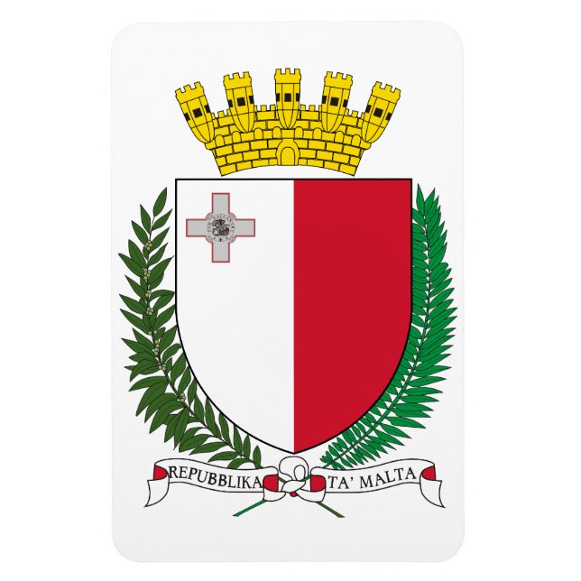 Íman Casaco De Armas De Malta (Vertical)